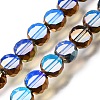 Electroplated Transparent Glass Beads Strands GL-CBA98F0-06A-07-1