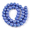 Electroplate Opaque Glass Beads Strands LS-GLAA-T032-P10mm-AB11-2