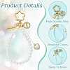 ABS Plastic Pearl Pendant Decorations HJEW-YW00458-5