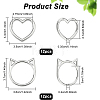 24Pcs 2 Style Alloy Linking Rings FIND-BC0003-32-2