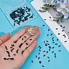 315Pcs 2-Hole Baking Paint Glass Seed Beads SEED-PA0001-39-3