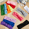 26Pcs 13 Colors Polyester Bowknot Elastic Headbands OHAR-GO0001-17-4