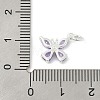 925 Sterling Silver Micro Pave Cubic Zirconia Pendants STER-Q002-03C-3
