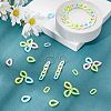 CHGCRAFT 1000Pcs 10 Style Opaque Acrylic Linking Rings FIND-CA0004-84-4