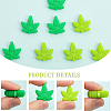 12Pcs 2 Colors Food Grade Eco-Friendly Silicone Beads SIL-CA0001-65-5
