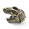 Dinosaur Head Shaped Brass Beads FIND-WH0143-86AG-1