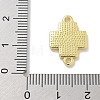 Brass Pave Shell Connector Charms KK-M300-10G-01-3