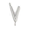 304 Stainless Steel Letter Connector Charms STAS-M108-01P-22-1