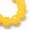 Baking Painted Imitation Jade Glass Round Bead Strands X-DGLA-Q021-6mm-30-2