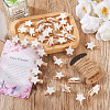Yilisi 100Pcs 2 Styles Wooden Craft Pegs Clips WOOD-YS0001-05-11
