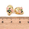 Rack Plating Brass European Beads KK-B076-18G-1-3