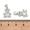 Brass Micro Pave Cubic Zirconia Charms KK-K351-69P-01-3