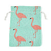 Polycotton(Polyester Cotton) Packing Pouches Drawstring Bags ABAG-T007-02E-1