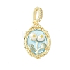 Brass Enamel Pendants LS-KK-F886-03G-08-1
