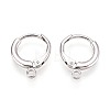 925 Sterling Silver Hoop Earring Findings STER-N016-59P-1