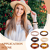 6Pcs 6 Styles Resin & Acrylic Bangles BJEW-PH0004-71-5