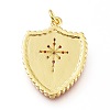 Real 18K Gold Plated Brass Micro Pave Clear Cubic Zirconia Enamel Pendants ZIRC-A017-02G-RS-3
