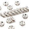 Brass Rhinestone Spacer Beads RB-A014-L6mm-01S-NF-1