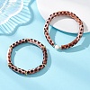 2Pcs 2 Styles Spray Painted Acrylic Beads Stretch Bracelets for Women BJEW-JB12951-1