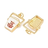 Brass Enamel Pendants KK-L275-08G-2