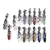 Natural & Synthetic Mixed Gemstone Faceted Double Termimal Pointed Big Pendants G-P547-03AS-A-1
