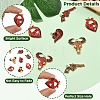16Pcs 8 Styles West Cowboy Alloy Enamel Pendants ENAM-YW0009-30-5
