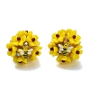 Polymer Clay Rhinestone Beads with Resin RESI-Z045-04-1