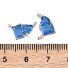 Brass Pave Cubic Zirconia Charms CU-CBA6A75-04P-07-3