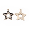 Alloy Rhinestone Pendants FIND-C019-49KCG-03-1