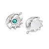 304 Stainless Steel Rhinestone Pendants STAS-Z166-24P-05-2