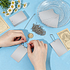 30Pcs Aluminum Blank Big Pendants FIND-OC0014-26-3