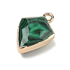 Synthetic Malachite Pendants G-K422-01G-02-2