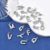 SHEGRACE Brass Micro Pave Clear Cubic Zirconia Pendants XGRQ29811-394P-4