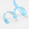 Polyester Organza Ribbon ORIB-WH0003-14-3