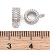 Brass Micro Pave Cubic Zirconia Spacer Beads KK-Z084-04P-3