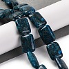 Natural Blue Agate Beads Strands G-T047-B02-01-2