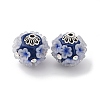 Handmade Resin Indonesia Round Beads IPDL-P005-21AS-01-1
