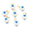 Brass Enamel Beads LS-X-KK-B024-02G-I-1