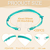 20Pcs Waxed Polyester Cord Bracelet Making AJEW-TAC00084-4