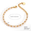 Bohemian Style Natural Rose Quartz Round Beaded Bracelets for Women JU9810-2-2