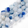 Dyed Natural White Jade Beads Strands G-T139-8mm-45Y-2