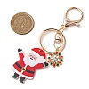 Christmas Theme Printed Acrylic Pendants Keychain KEYC-JKC00887-3