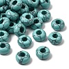 Synthetic Turquoise European Large Hole Beads G-Q442-15-1