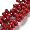 Synthetic Howlite Beads Strands TURQ-F018-07B-1
