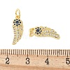 Brass Micro Pave Cubic Zirconia Pendants KK-U056-40G-3