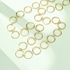 304 Stainless Steel 12MM Ring Link Chain Necklaces NJEW-P343-01C-G-2