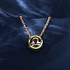Brass Pave Cubic Zirconia Birth Stone Constellation Pendant Cable Chain Necklaces NJEW-D334-01G-10-2