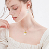24Pcs 4 Styles Natural Shell Pendants SHEL-HS0001-17-5