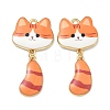 Printed Alloy Pendants ENAM-K076-45G-01-1