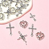 24Pcs 4 Styles Tibetan Style Alloy Pendants TIBE-FS0001-18-8